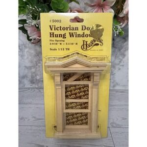 Dollhouse Houseworks #5002 Scale 1:12 Miniature Window Victorian Double Hung NOS